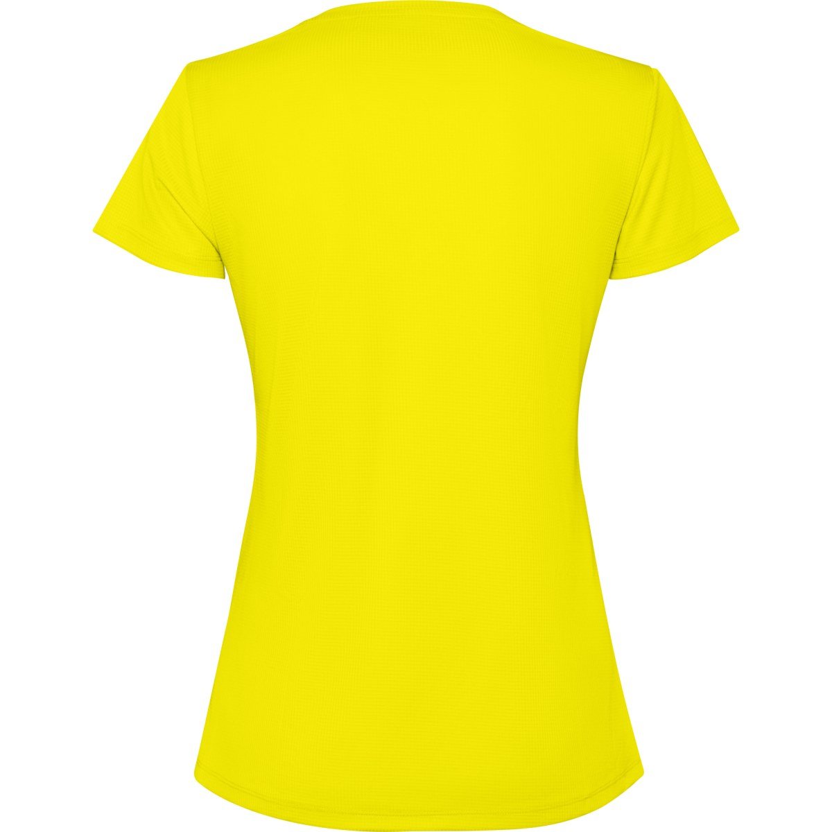 T-shirt technique Estoril femme – Jaune fluo (dos)