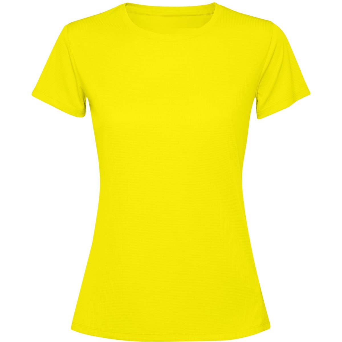 T-shirt technique Estoril femme – Jaune fluo