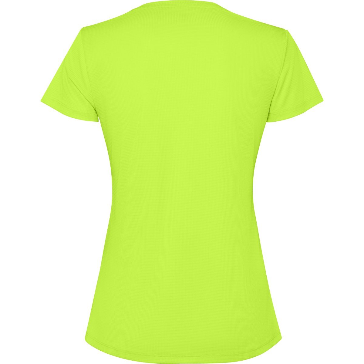 T-shirt technique Estoril femme – Vert fluo (dos)