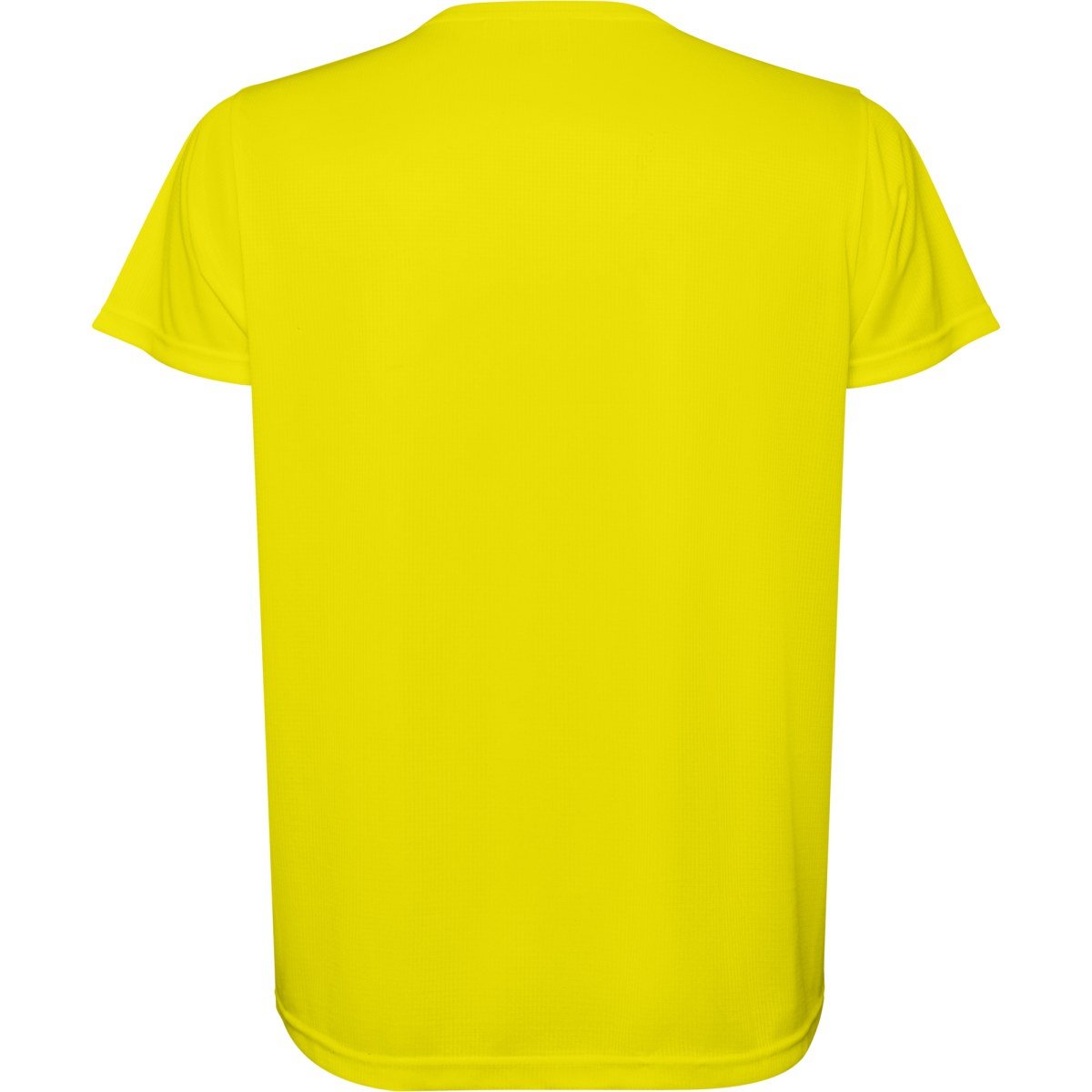 T-shirt technique Estoril – Jaune fluo (dos)