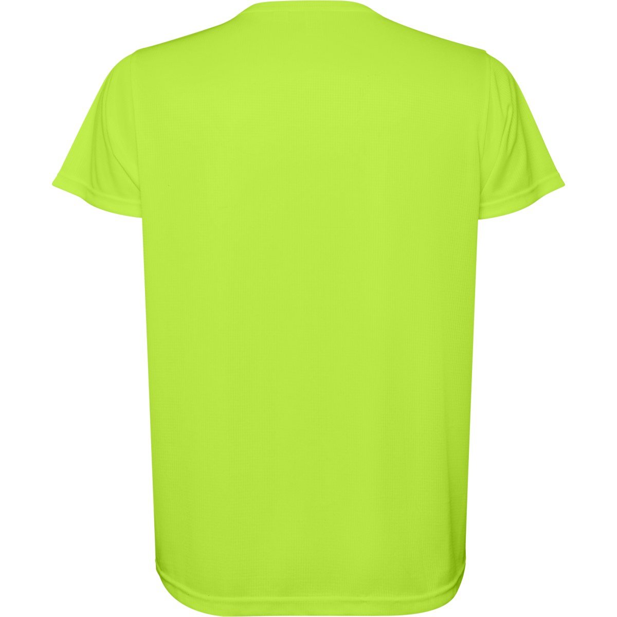 T-shirt technique Estoril – Vert fluo (dos)