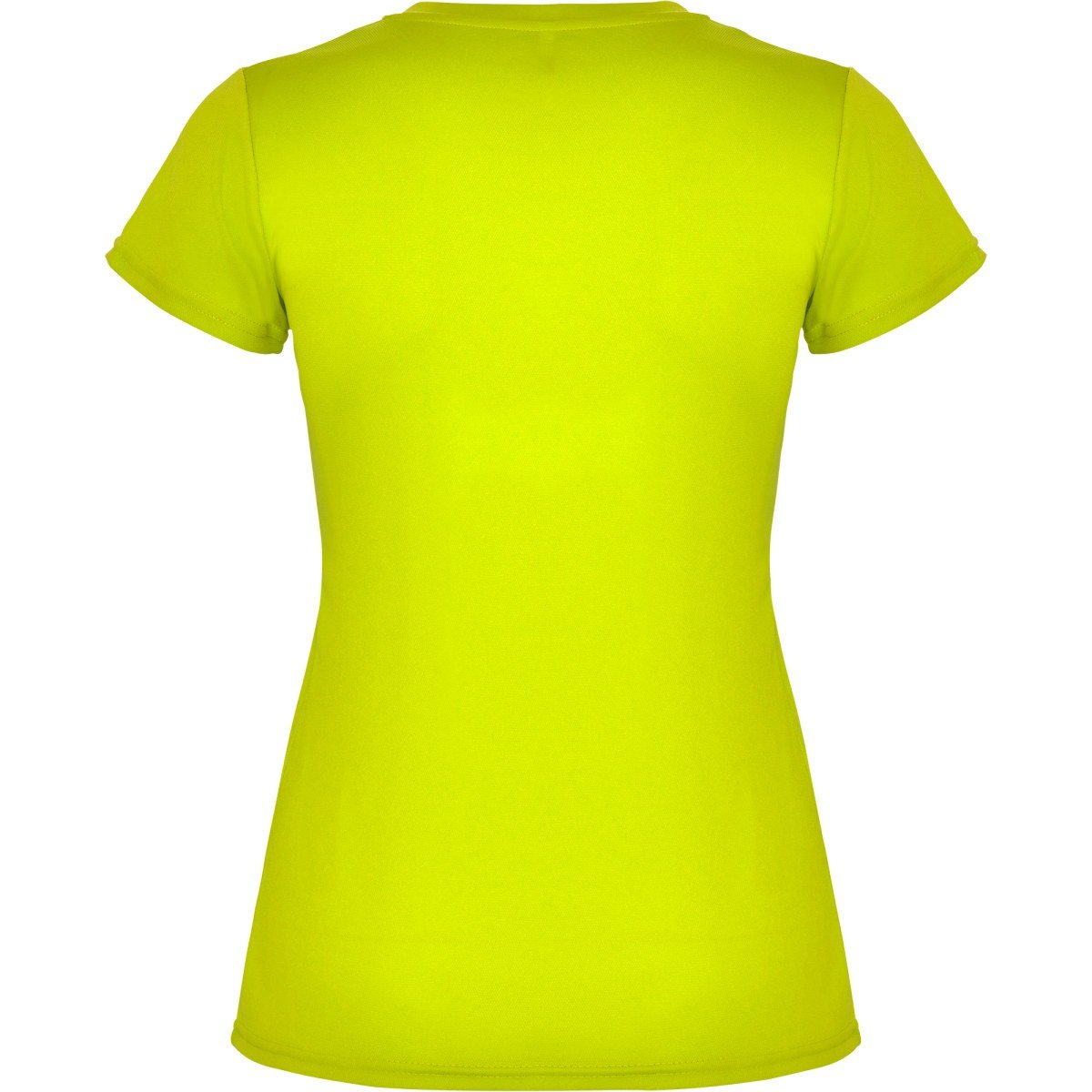 T-shirt technique femme Montecarlo – Jaune fluo (dos)