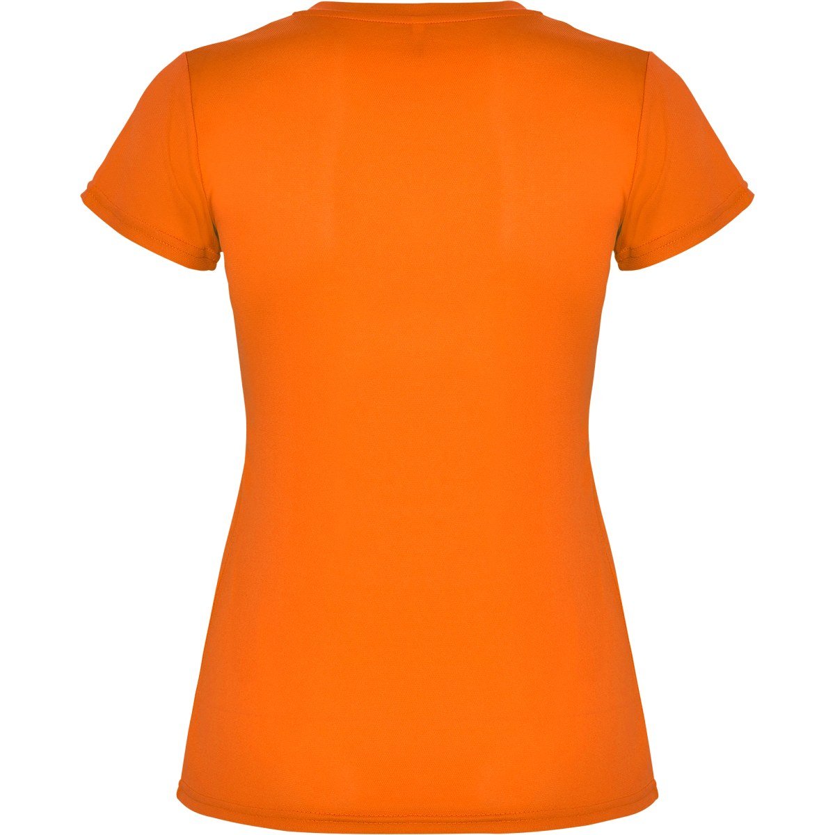 T-shirt technique femme Montecarlo – Orange fluo (dos)