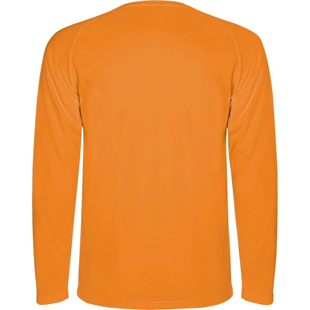 T-shirt technique manches longues Montecarlo – Orange fluo (dos)