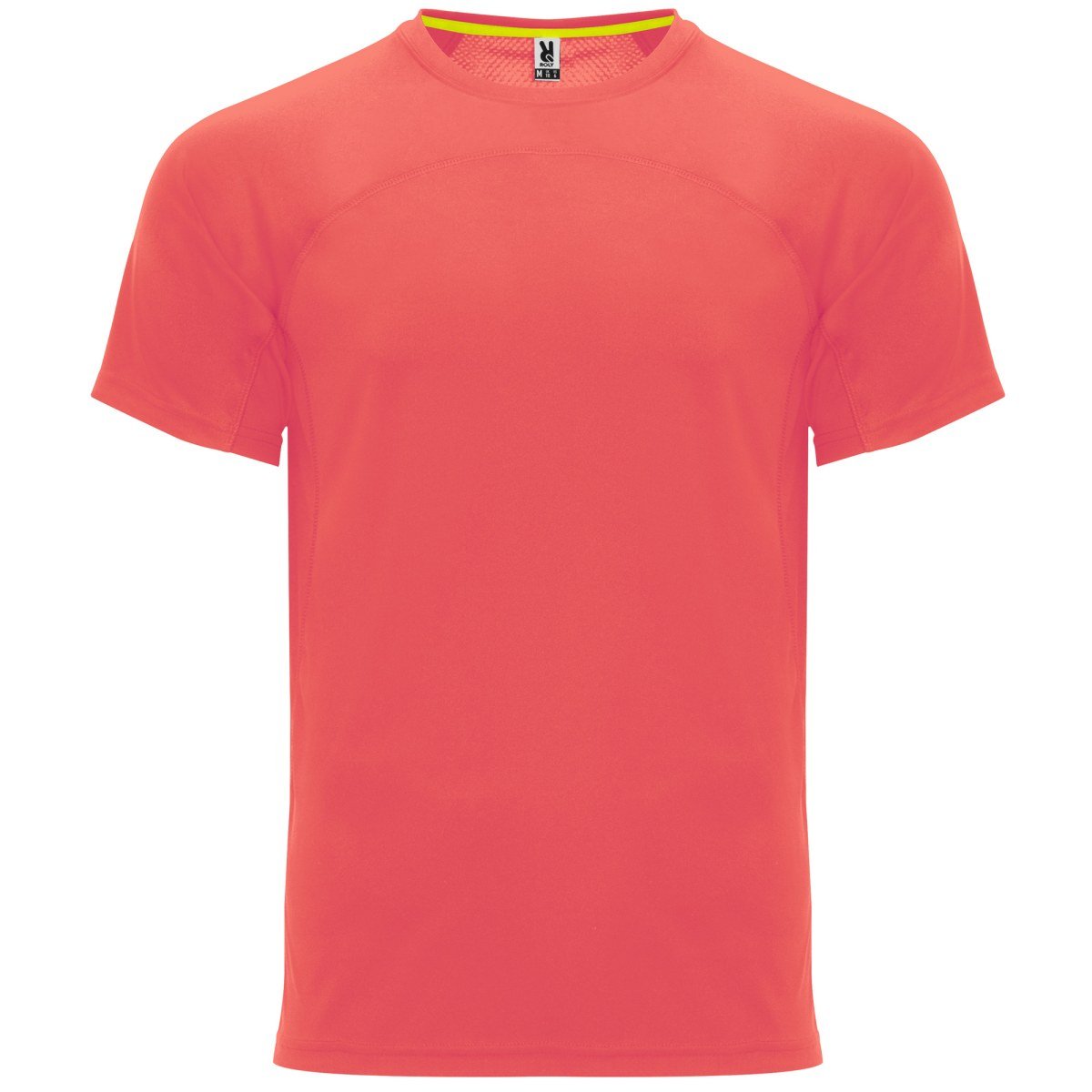 T-shirt technique Monaco – Corail fluo