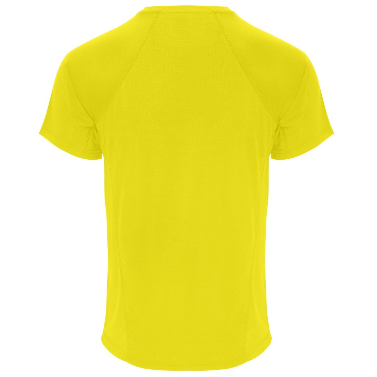 T-shirt technique Monaco – Jaune (dos)