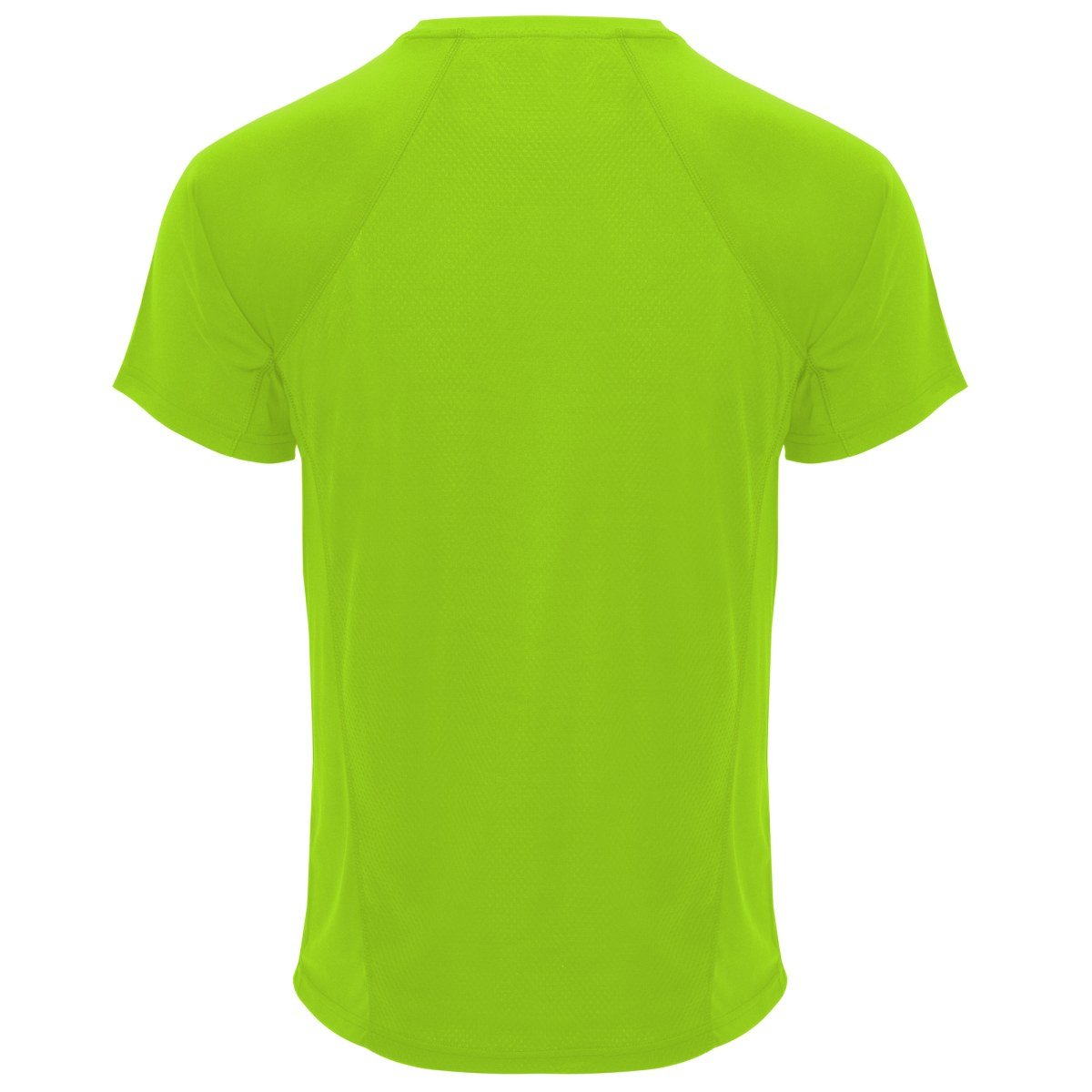 T-shirt technique Monaco – Lime (dos)