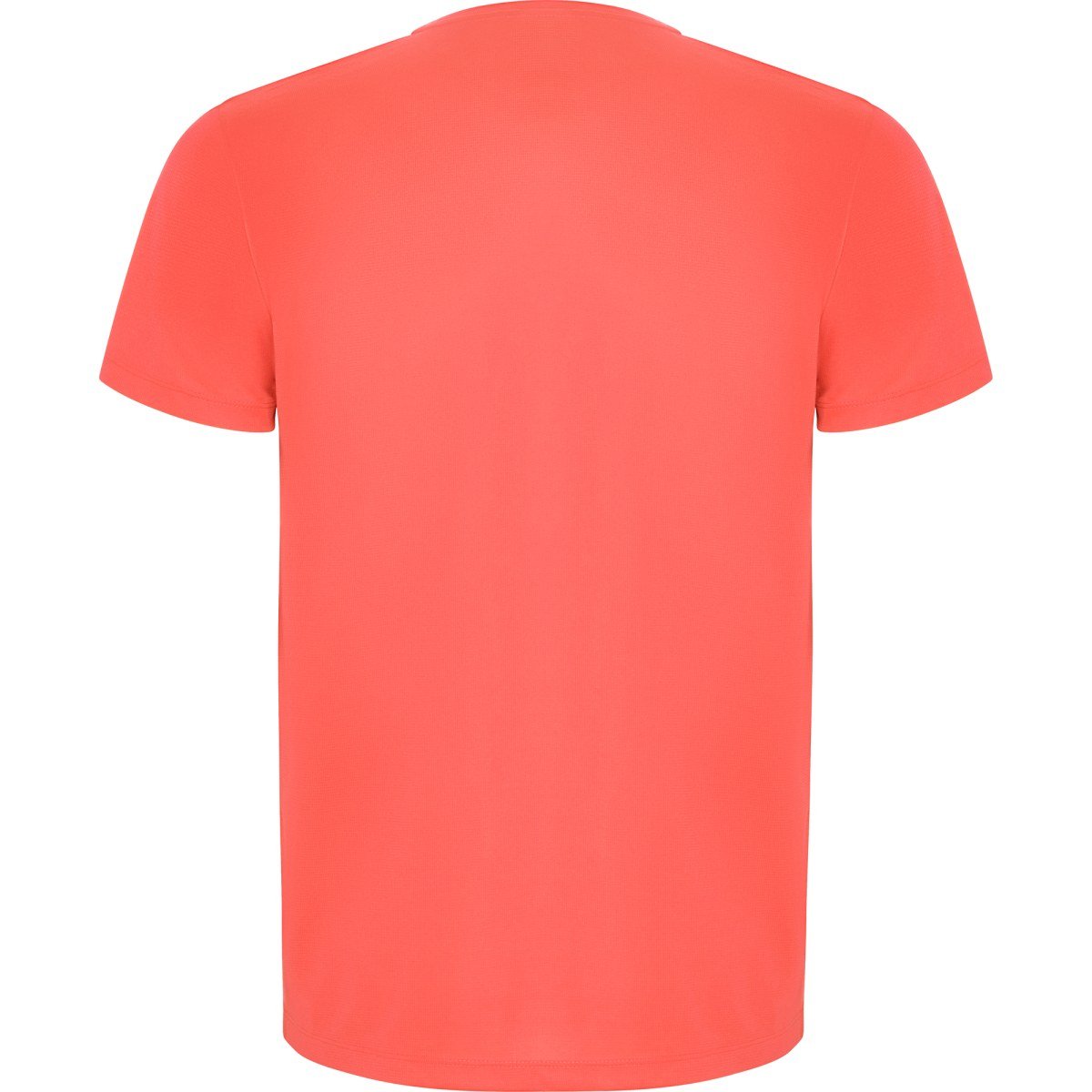 T-shirt technique recyclé Imola – Corail fluo (dos)
