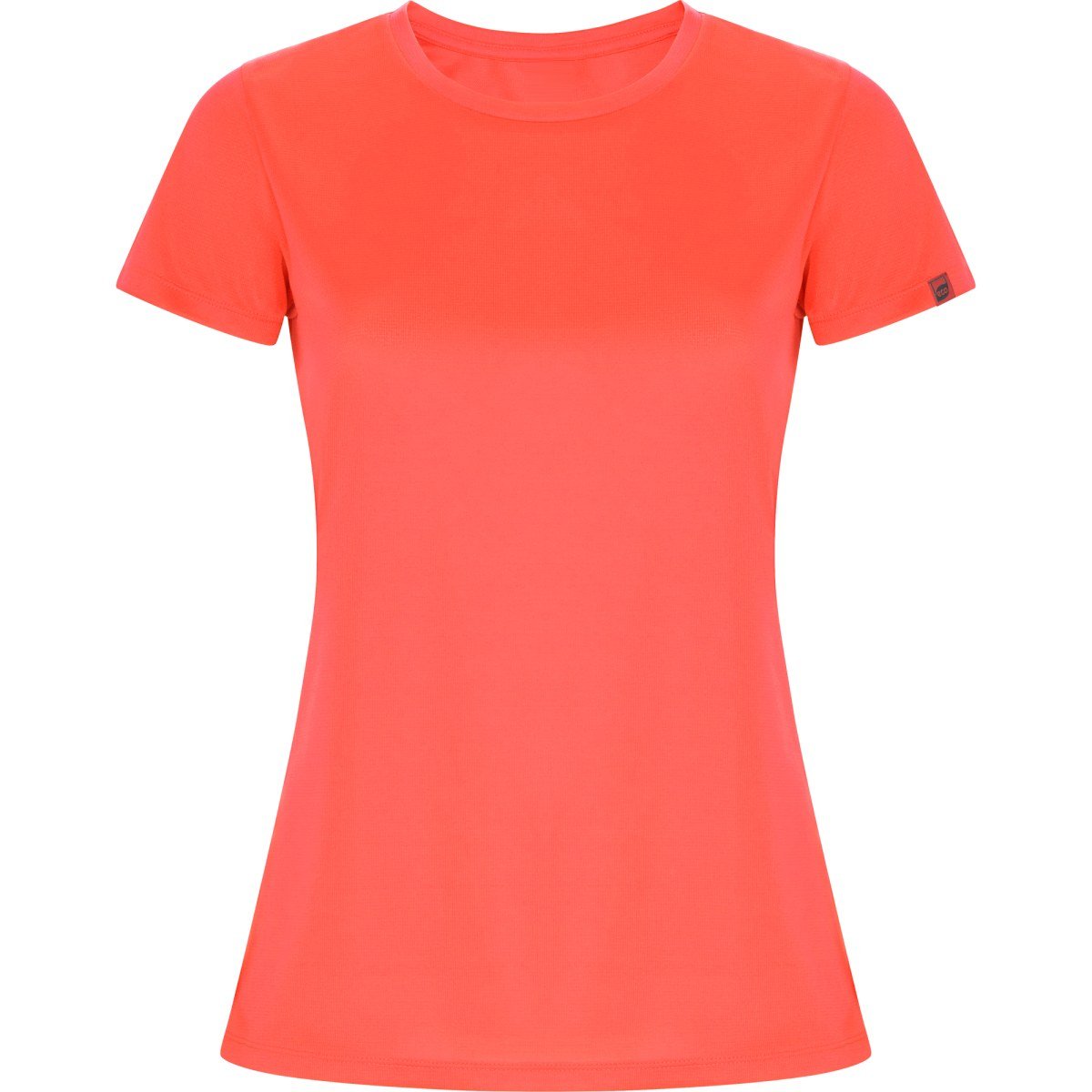 T-shirt technique recyclé Imola femme – Corail fluo