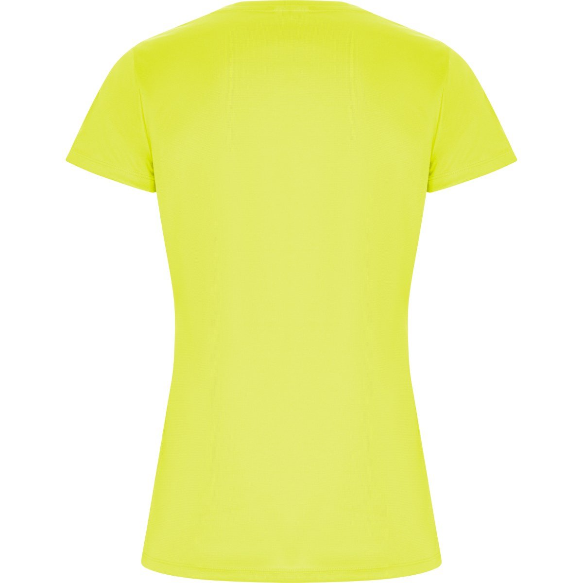T-shirt technique recyclé Imola femme – Jaune fluo (dos)