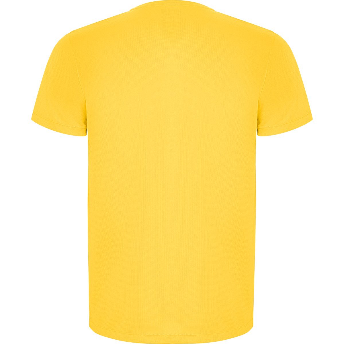 T-shirt technique recyclé Imola – Jaune (dos)