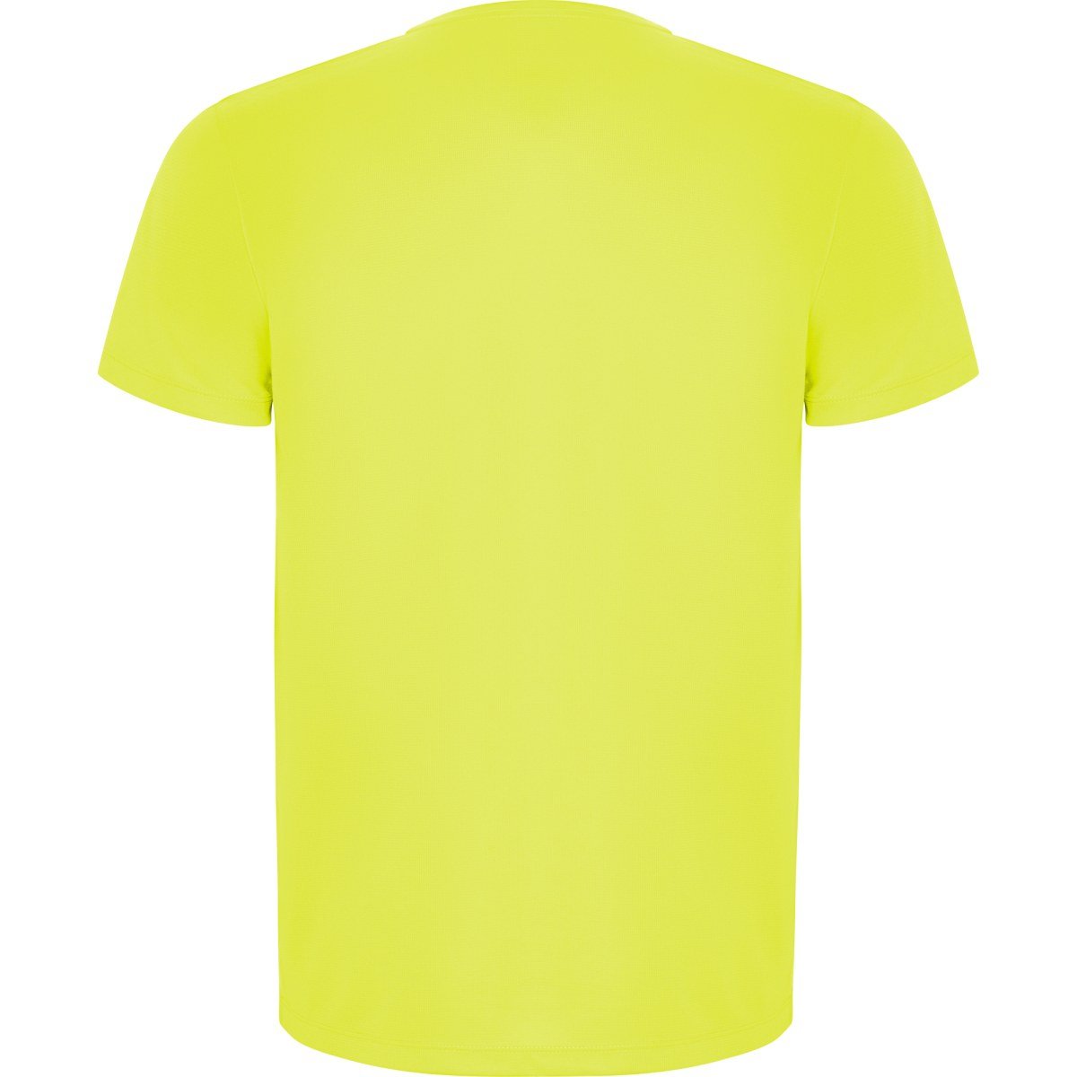 T-shirt technique recyclé Imola – Jaune fluo (dos)