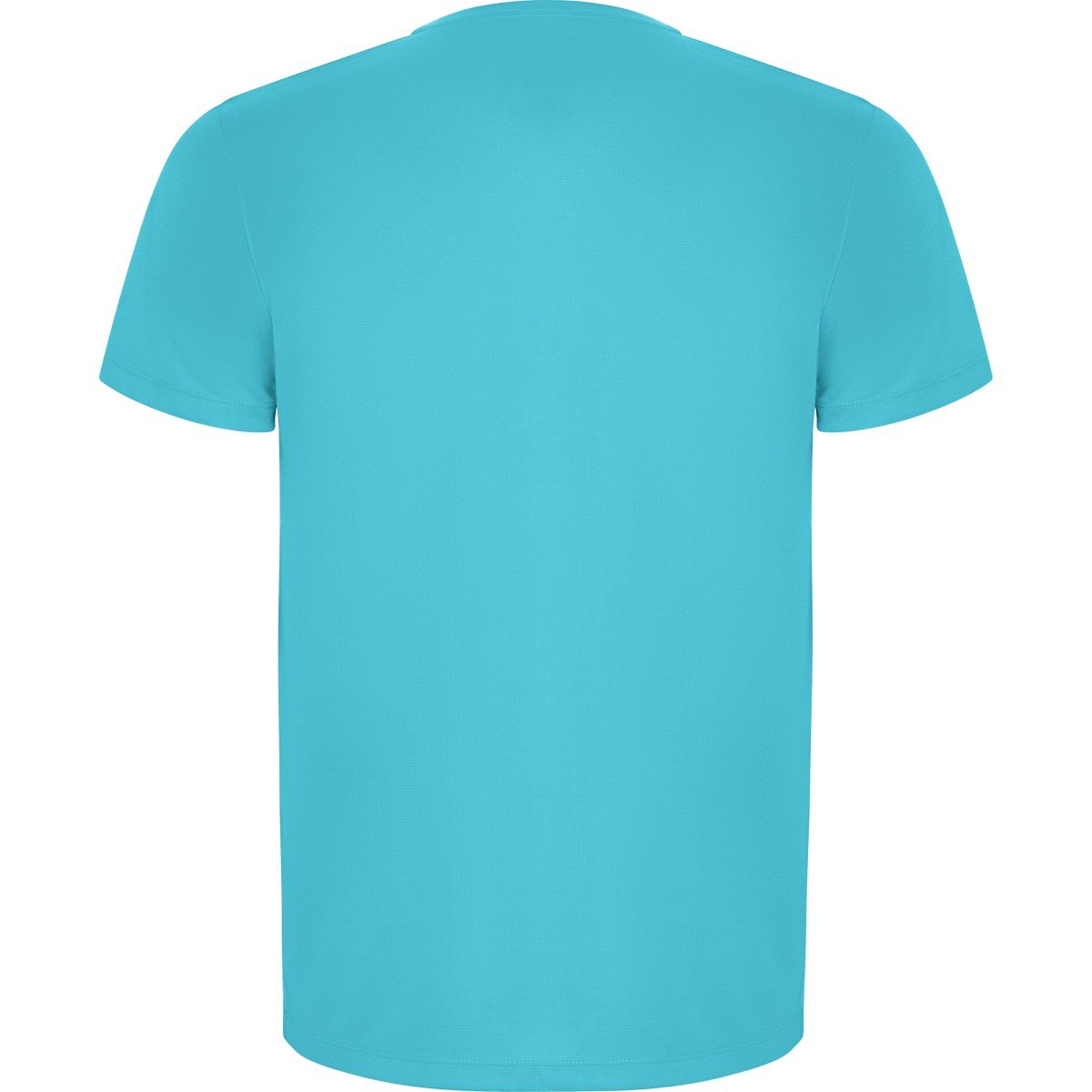 T-shirt technique recyclé Imola – Turquoise (dos)