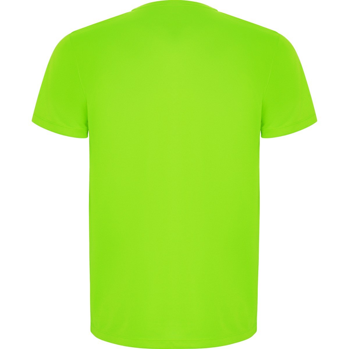 T-shirt technique recyclé Imola – Vert fluo (dos)