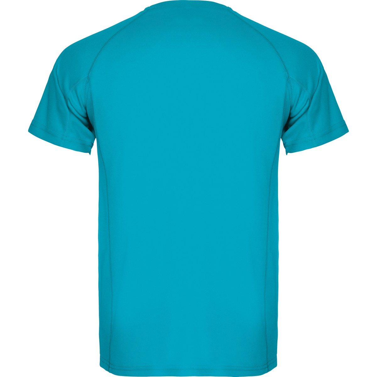 T-shirt technique – Turquoise (dos)