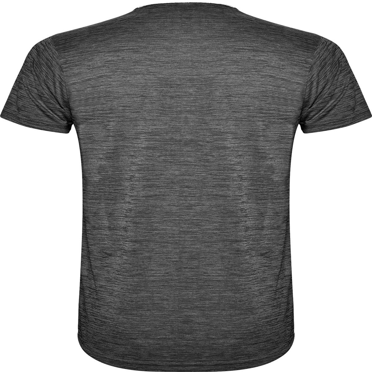 T-shirt technique Zolder – Blanc / noir chiné (dos)