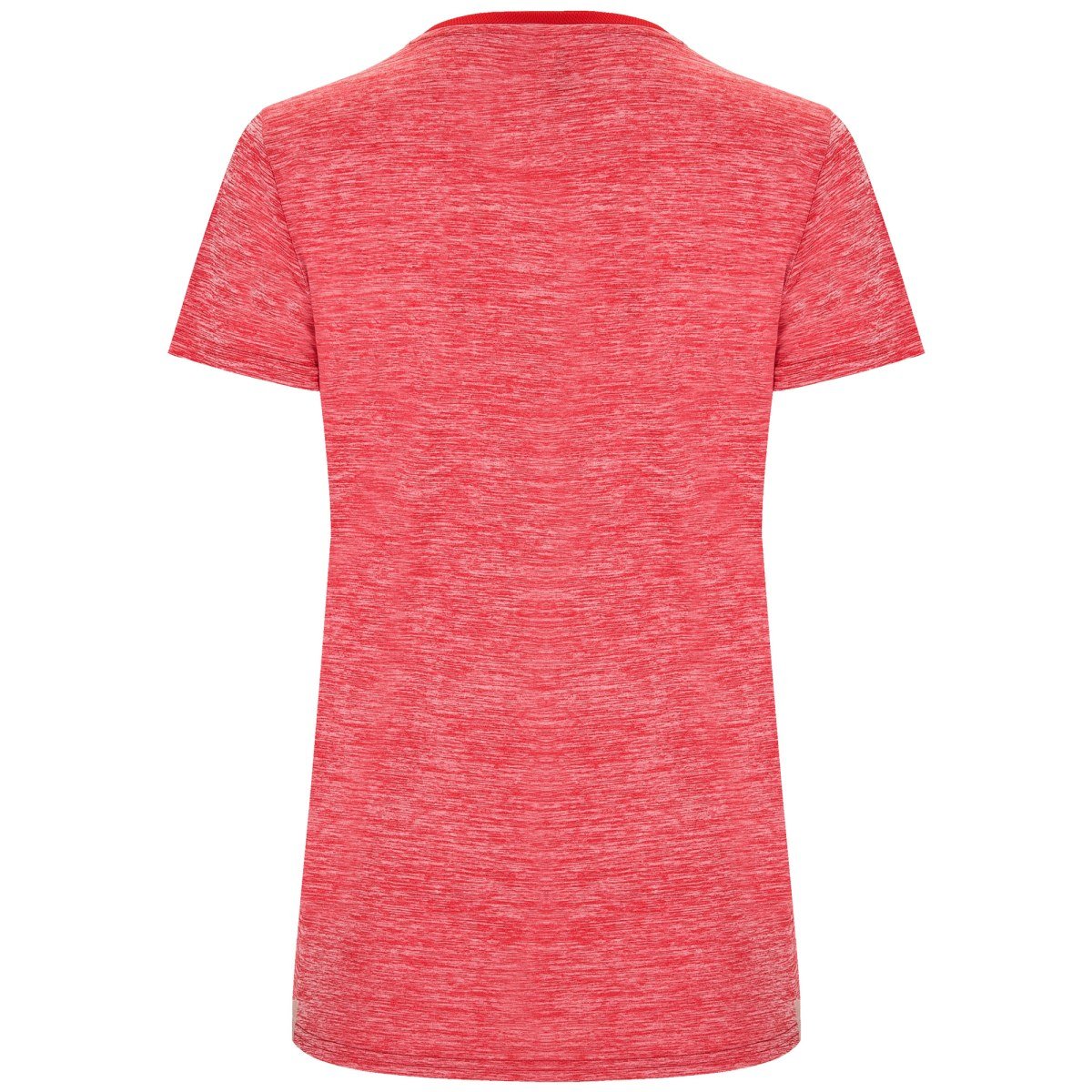 T-shirt technique Zolder femme – Rouge / rouge chiné (dos)