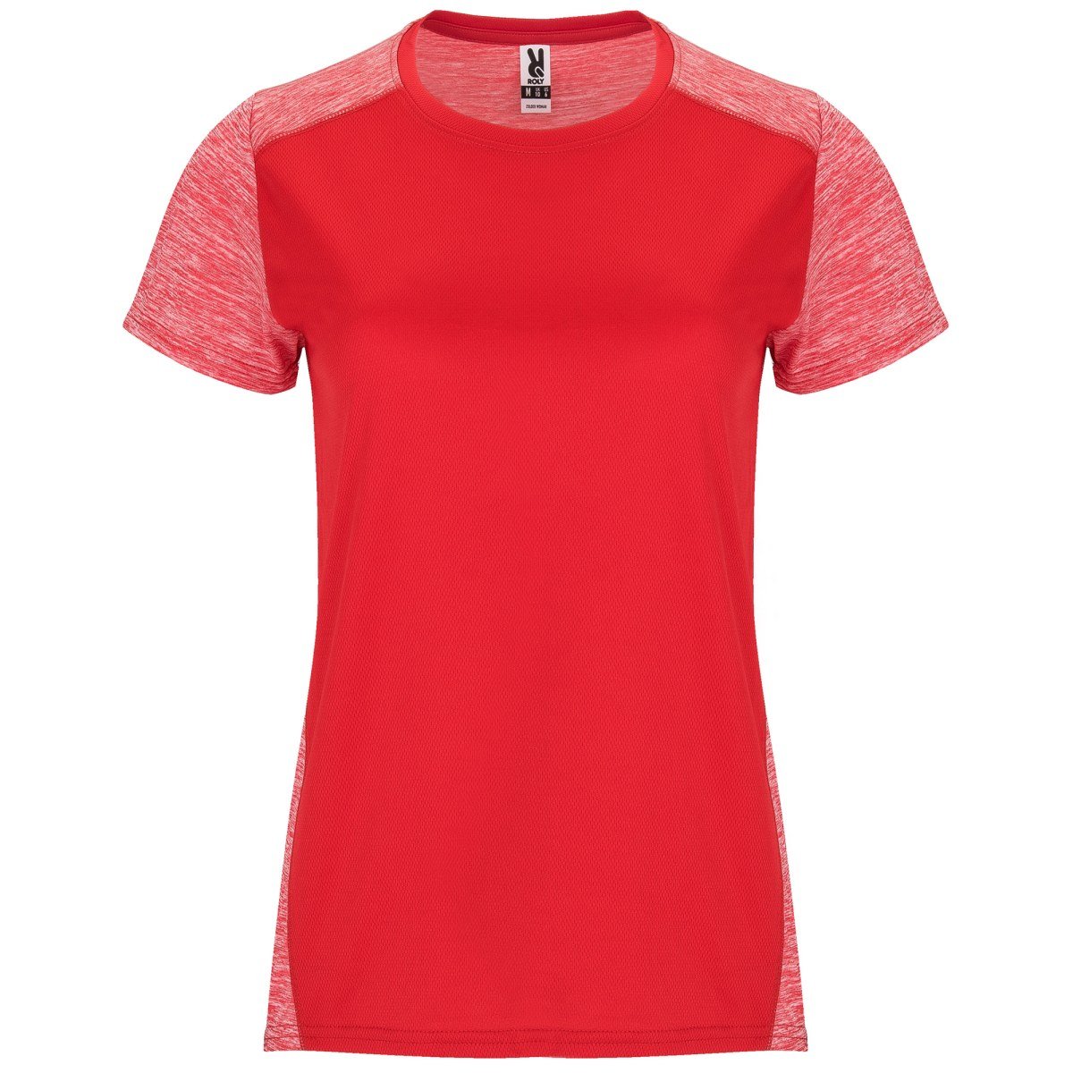 T-shirt technique Zolder femme – Rouge / rouge chiné