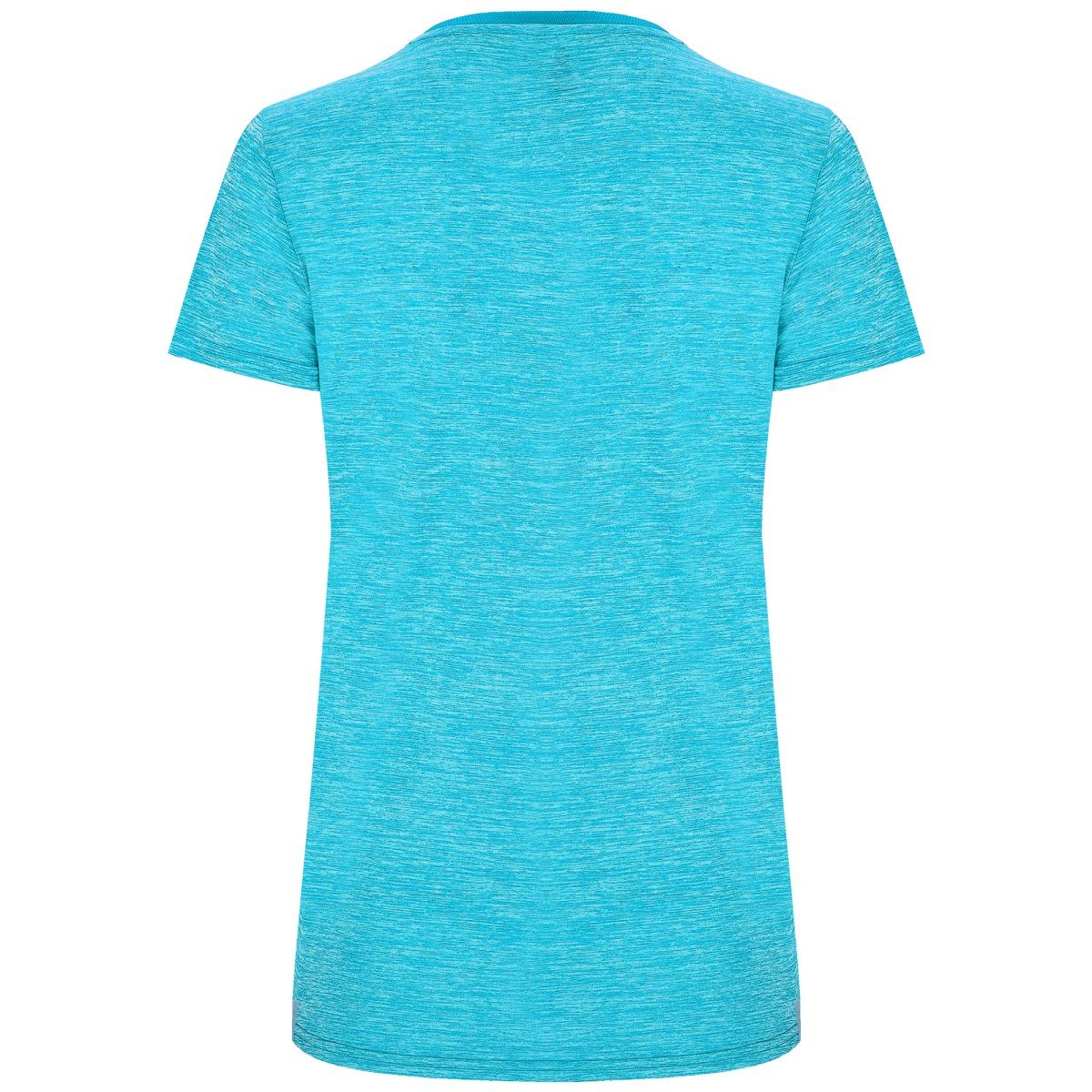 T-shirt technique Zolder femme – Turquoise / turquoise chiné (dos)