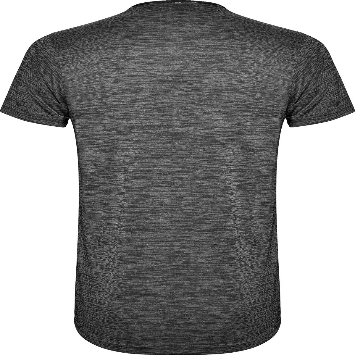 T-shirt technique Zolder – Noir / noir chiné (dos)