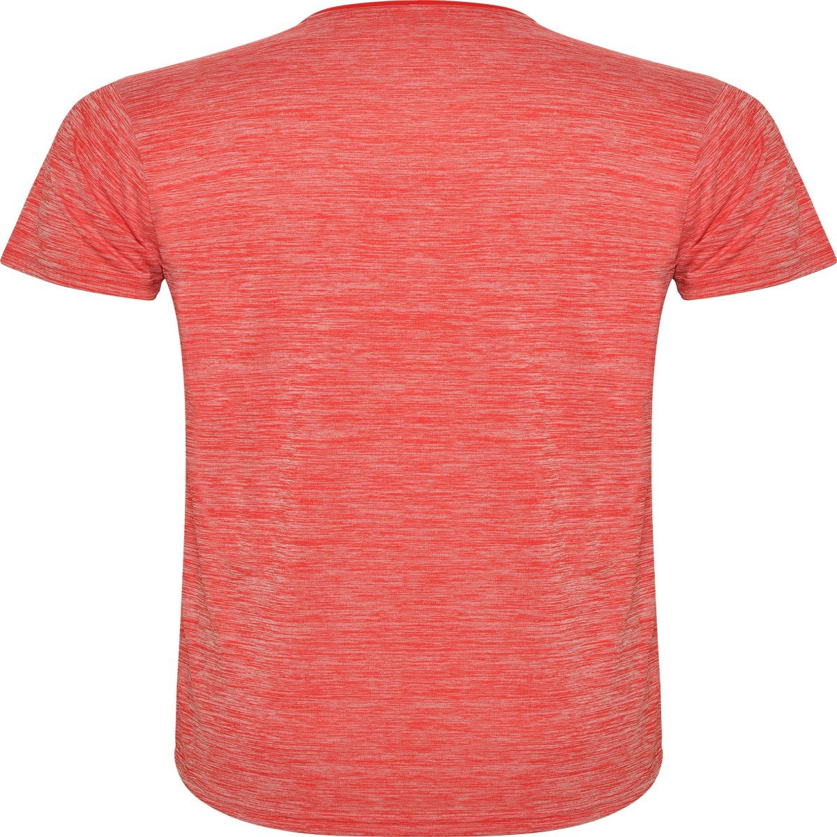 T-shirt technique Zolder – Rouge / rouge chiné (dos)