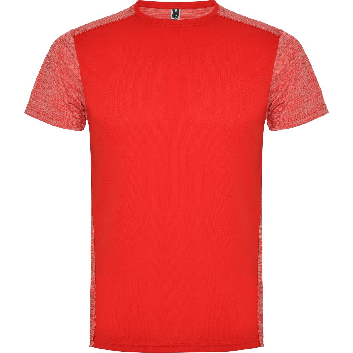 T-shirt technique Zolder – Rouge / rouge chiné