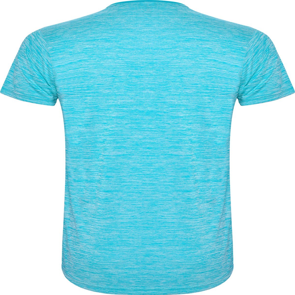 T-shirt technique Zolder – Turquoise / turquoise chiné (dos)