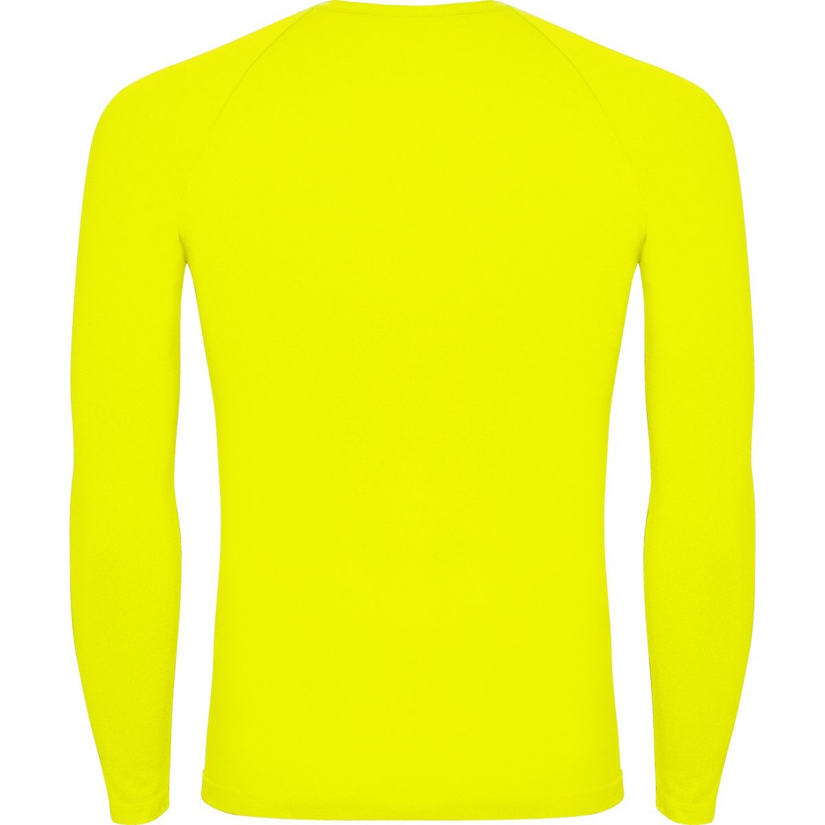 T-shirt thermique Prime – Jaune fluo (dos)