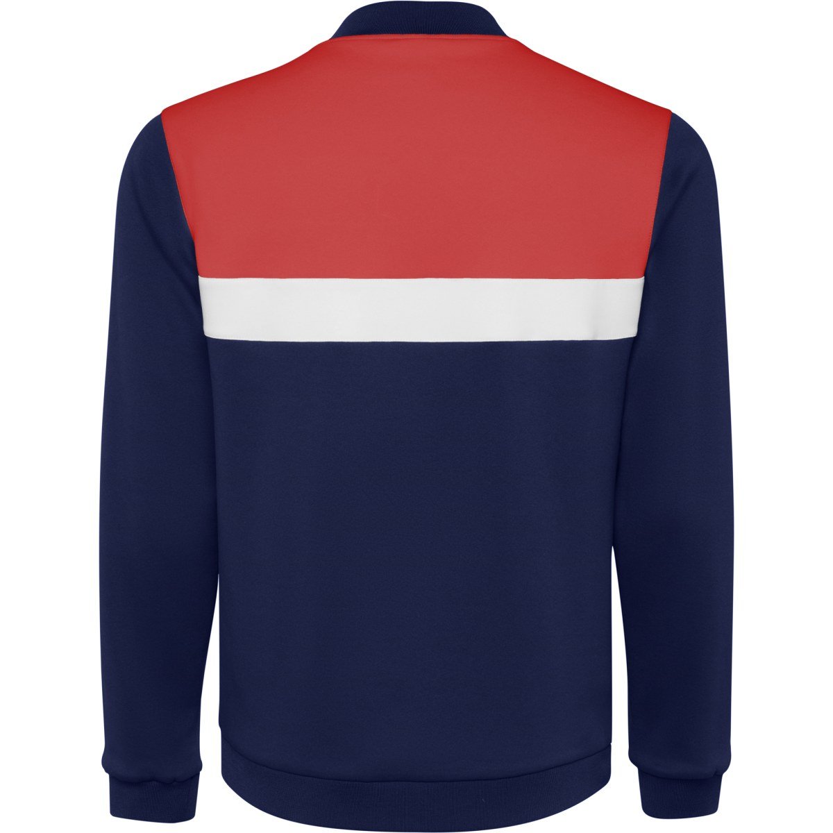 Veste de sport zippée Leros – Rouge / bleu marine (dos)
