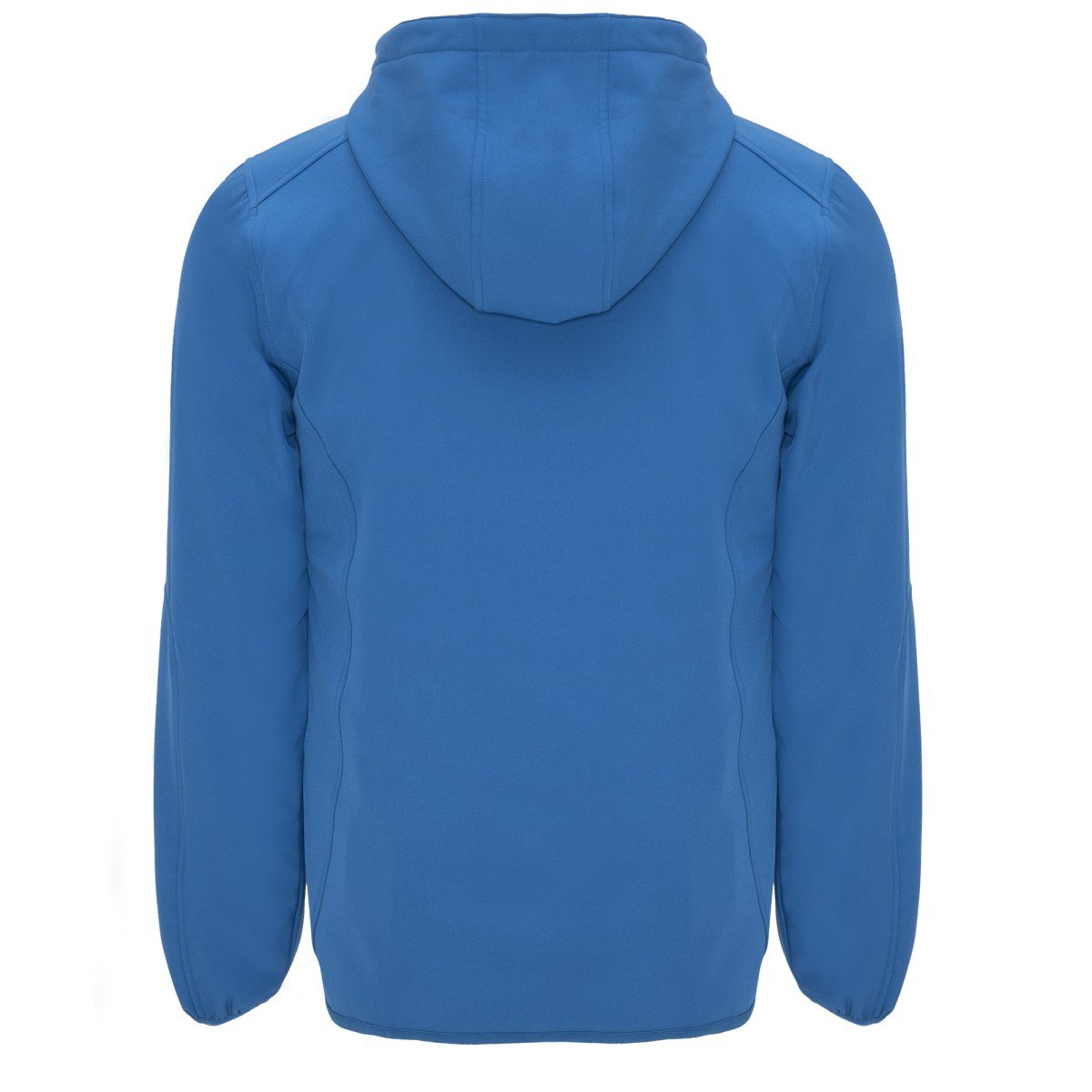 Veste softshell à capuche Siberia – Bleu royal / Lime punch (dos)